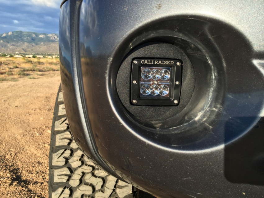 Cali Raised LED CR2455 Cali Raised 2005-2011 Toyota Tacoma Led Fog Light Pod Rep Brackets Kit - Brackets W/ Amber Pods