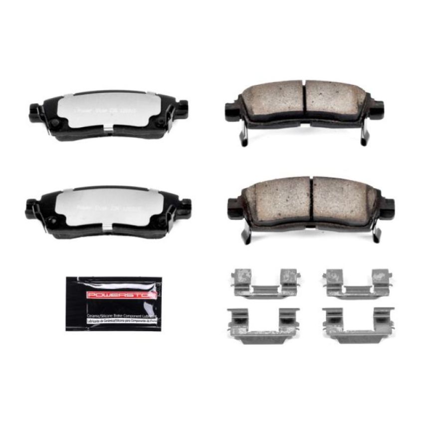 PowerStop Z36-883 PowerStop - Z36 Truck and SUV Carbon-Fiber Ceramic Brake Pads with Hardware Kit