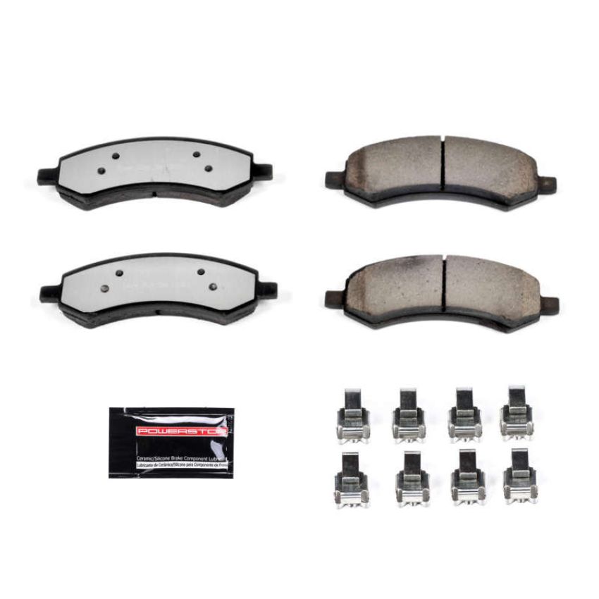 PowerStop Z36-1084 PowerStop - Z36 Truck and SUV Carbon-Fiber Ceramic Brake Pads with Hardware Kit