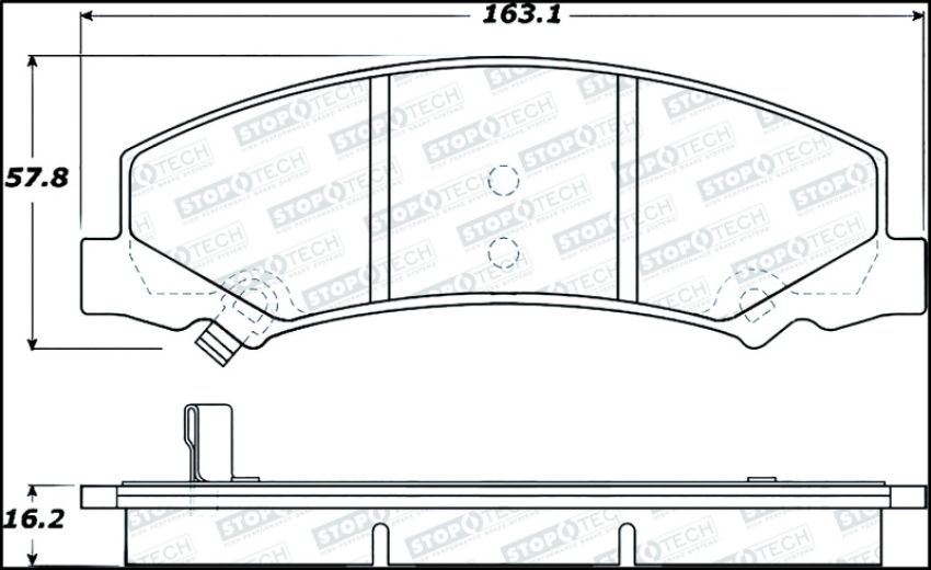 Stoptech 305.11590 Street Select Brake Pads