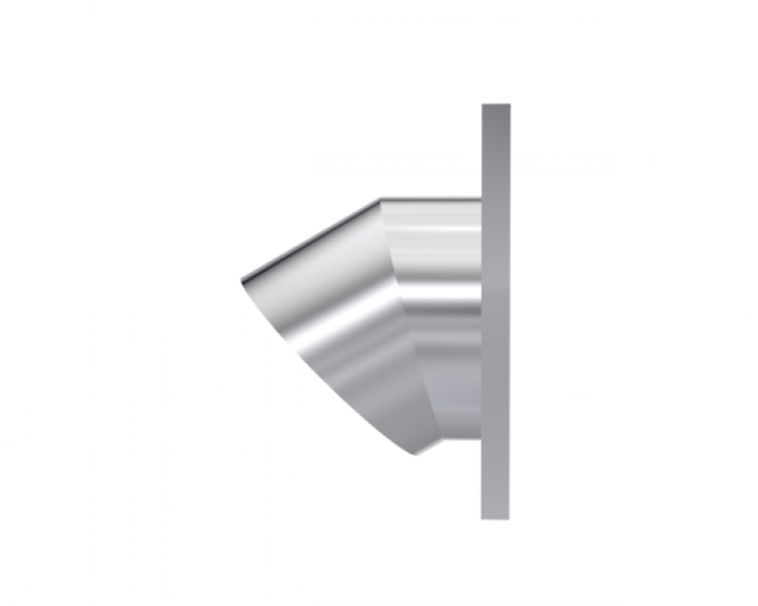 QTP 11339 Bolt-On QTEC Low Profile Oval Turn Down