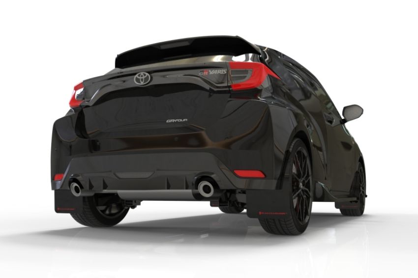 Rally Armor MF74-UR-BLK/RD Black Mud Flap/Red Logo