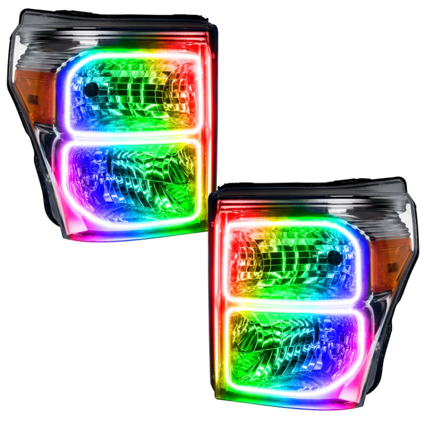 Oracle Lighting 8158-504 LED Pre-Assembled Headlights, Chrome Bezel, ColorSHIFT(tm) - Simple