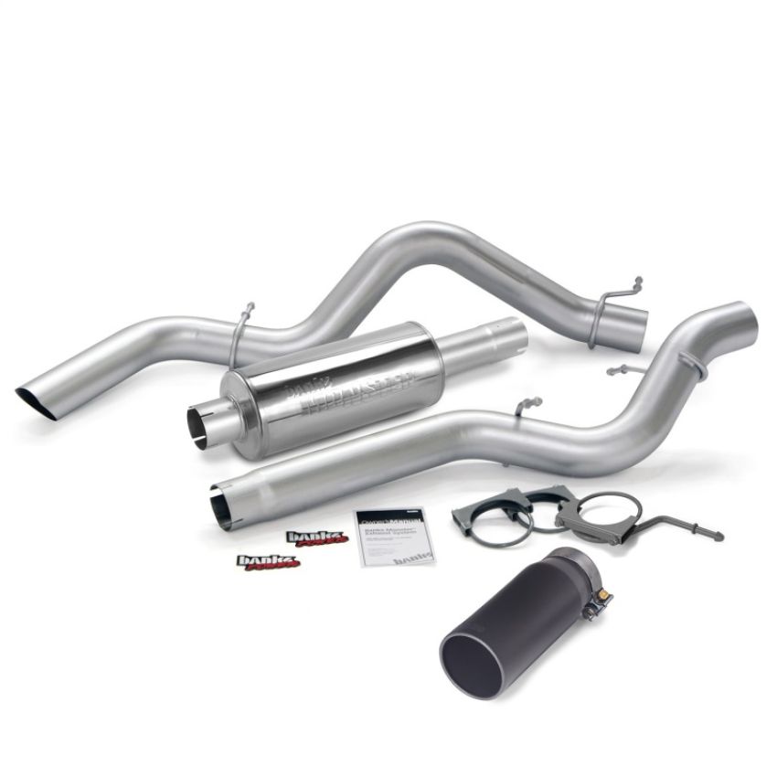 Banks Power 48938-B 06-07 Chevy 6.6L ECSB Monster Exhaust System - SS Single Exhaust w/ Black Tip
