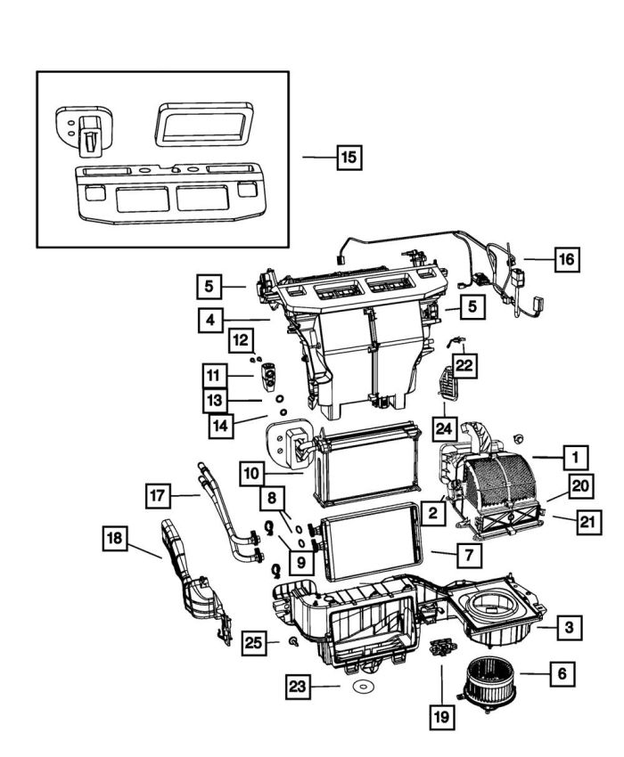 Mopar 68029719AB MOTOR, Blower with Wheel