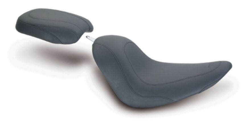 Mustang Motorcycle 76783 Mustang 06-17 Harley Softail Wide Tire (200mm) Tripper Passenger Seat - Black