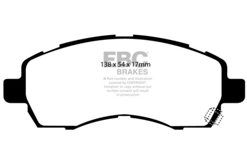 EBC Brakes DP21138 Greenstuff 2000 Series Sport Brake Pads