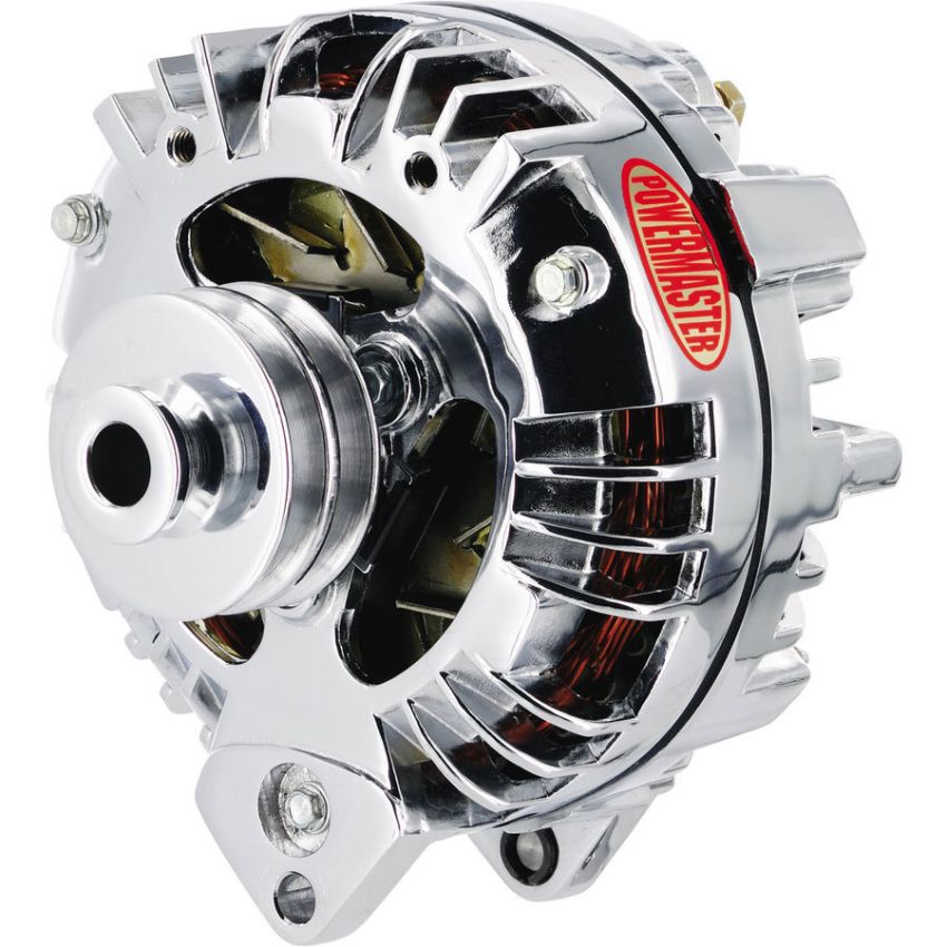 POWERMASTER PWM17509 Chrome Mopar Alternator 95 Amp Double Pulley