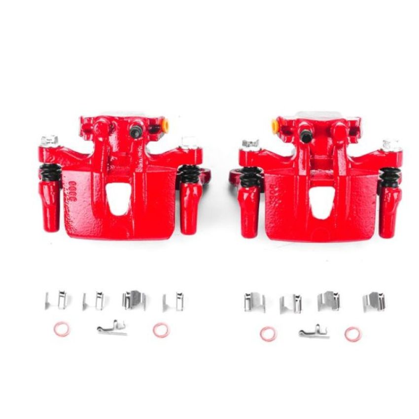 PowerStop S2932 Red Powder Coated Calipers