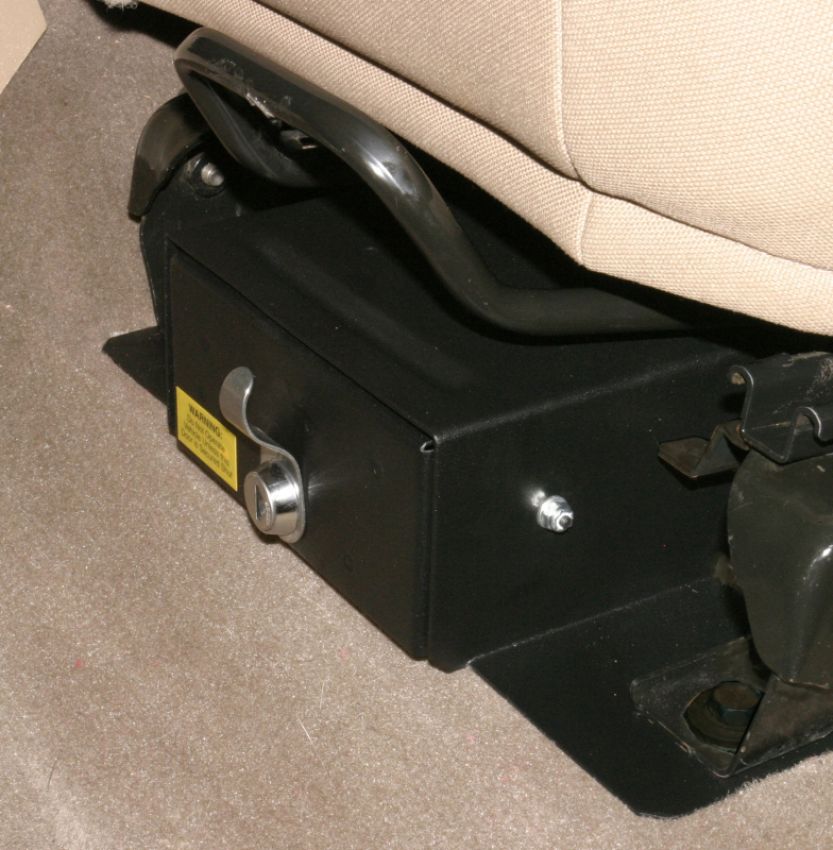 Tuffy Products 250-01 Tuffy Jeep Wrangler Underseat Drawer Flip Seat W/ Keyed Lock