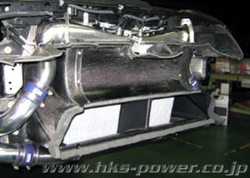 HKS 13001-AN013 09 Nissan GTR R35 2 Core FMIC includes Carbon Air Duct and Full Piping Kits