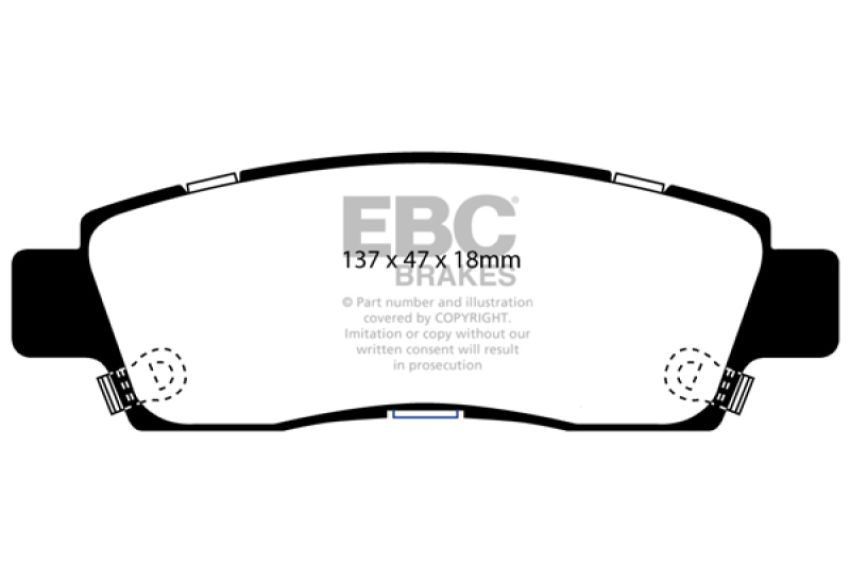 EBC Brakes DP31672C Redstuff Ceramic Low Dust Brake Pads