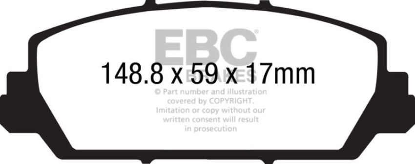 EBC Brakes DP31896C Redstuff Ceramic Low Dust Brake Pads
