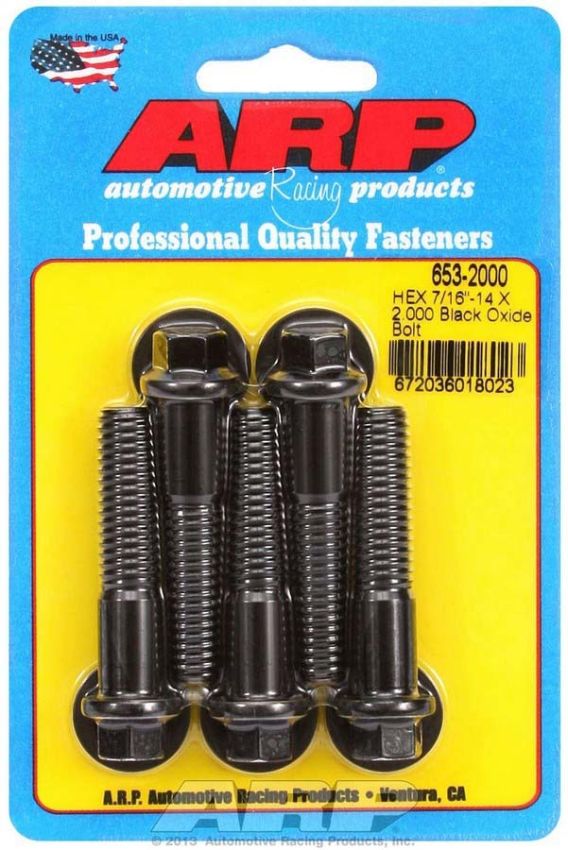 ARP ARP653-2000 Bolt Kit - 6pt. (5) 7/16-14 x 2.000