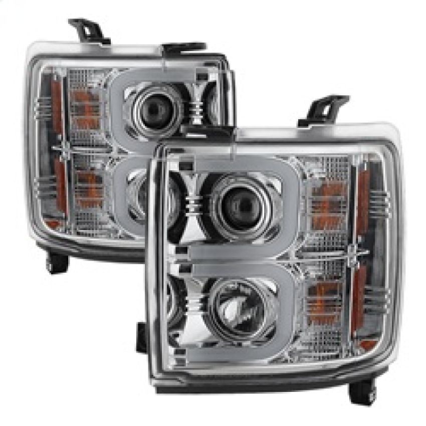 SPYDER 5081049 Projector Headlights - Light Bar DRL - Chrome