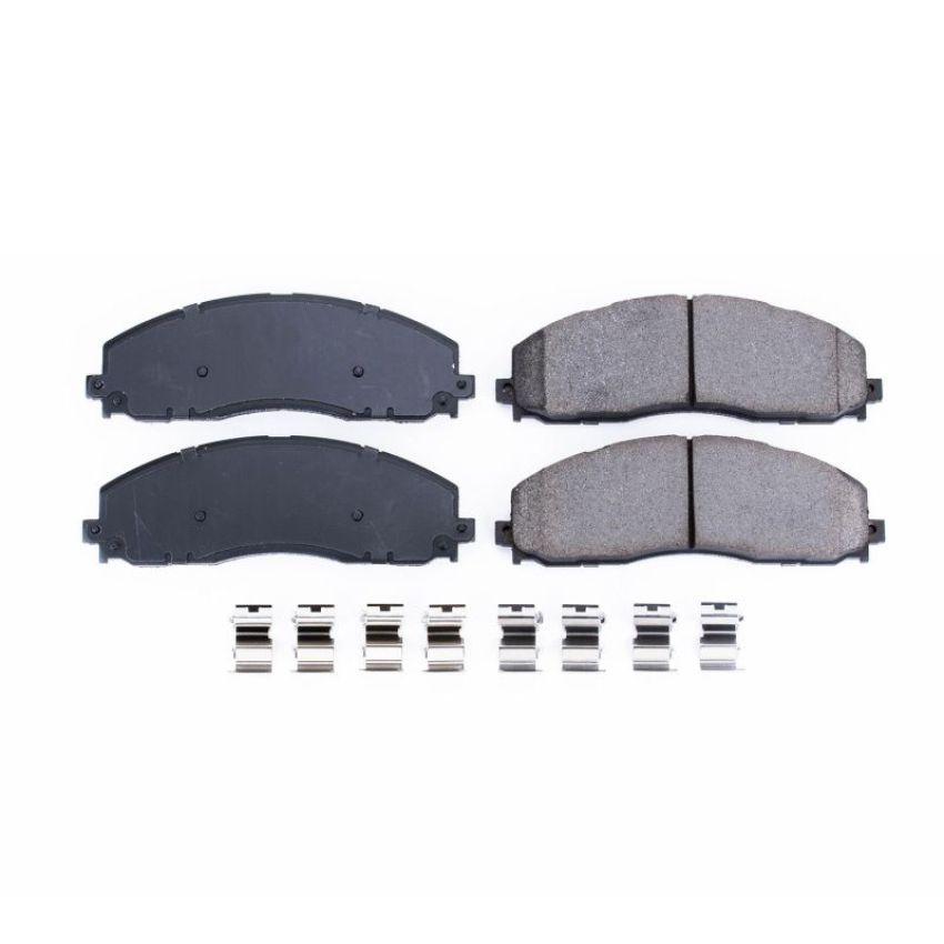 PowerStop 17-1680 PowerStop - Z17 Low-Dust Ceramic Brake Pads with Hardware