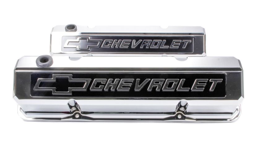 PROFORM PFM141-922 SBC Slant Edge Chrome V/C Tall Raised Logo