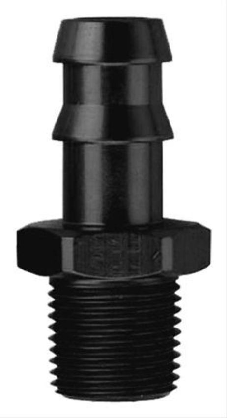 FRAGOLA FRG484008-BL 1/2 Hose Barb X 3/8 MPT Fitting Black