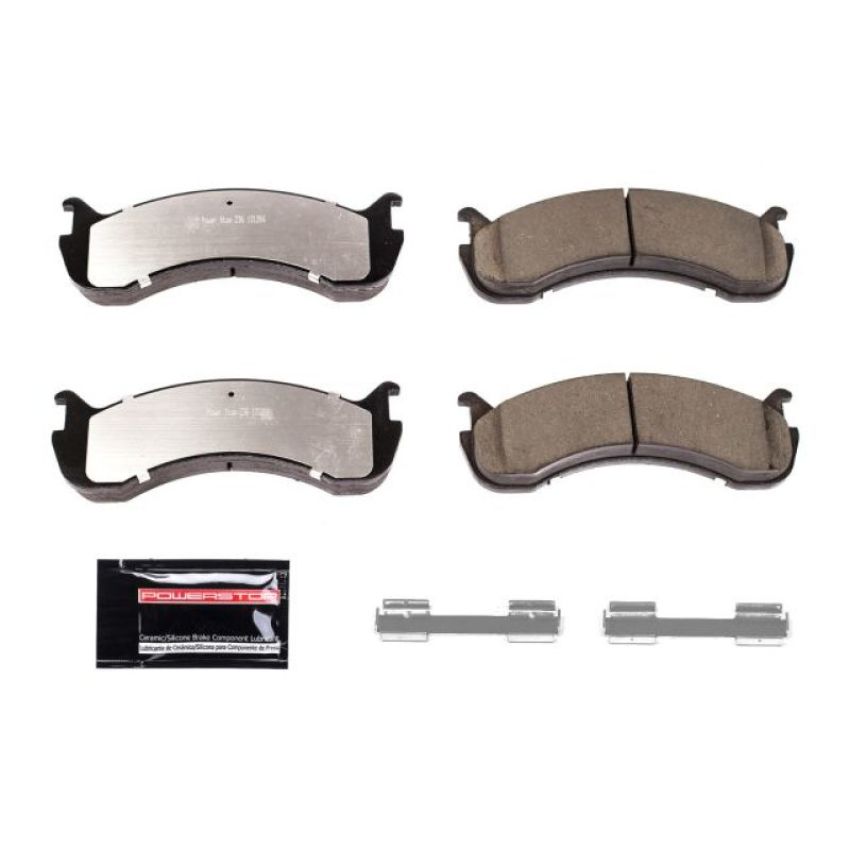 PowerStop Z36-786 PowerStop - Z36 Truck and SUV Carbon-Fiber Ceramic Brake Pads with Hardware Kit