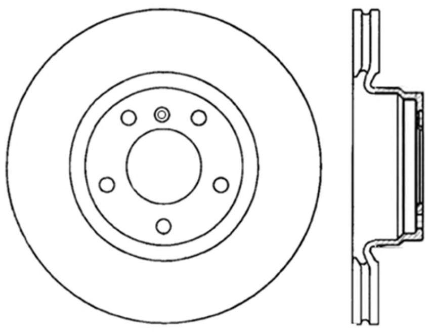Stoptech 128.34117L Drilled Sport Brake Rotor