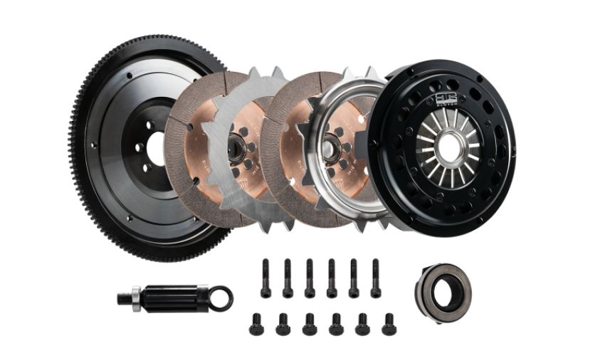 DKM Clutch MR-034-041 VW Corrado/Golf/GTI (1.8T) Ceramic Twin Disc MR Clutch w/Flywheel (650 ft/lbs Torque)