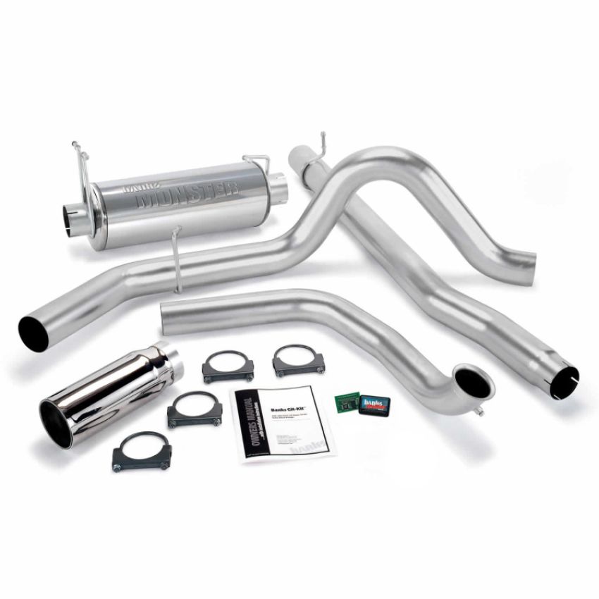 Banks Power 47512 99-03 Ford 7.3L Git-Kit - SS Single Exhaust w/ Chrome Tip