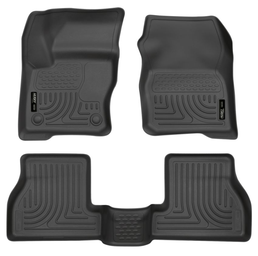 HUSKY LINERS HSK98771 12-  Ford Focus Front/ 2nd Floor Liners Black