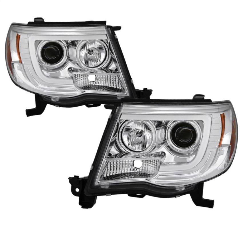 SPYDER 5084668 Projector Headlights - Version 2 - Light Bar DRL - Chrome
