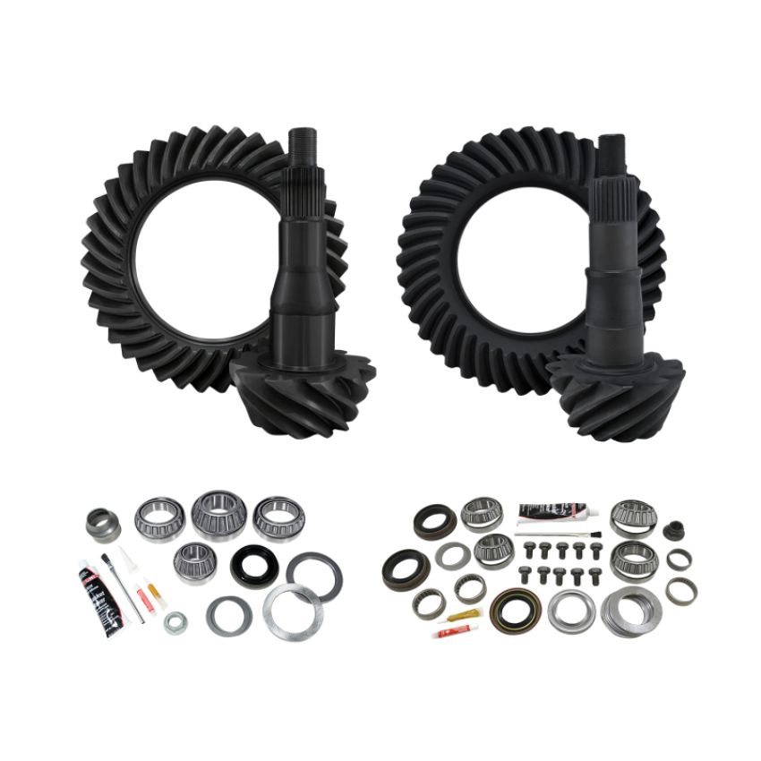 Yukon Gear & Axle YGK108 Yukon Gear & Install Kit Package for 11-19 Ford F150 9.75in Front & Rear 4.56 Ratio