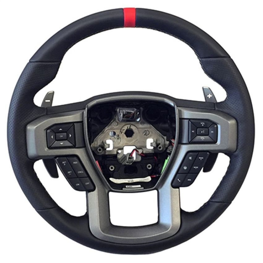 Ford Racing M-3600-F15RRD 2015-2018 F-150 Raptor Performance Steering Wheel Kit-Red Sightline