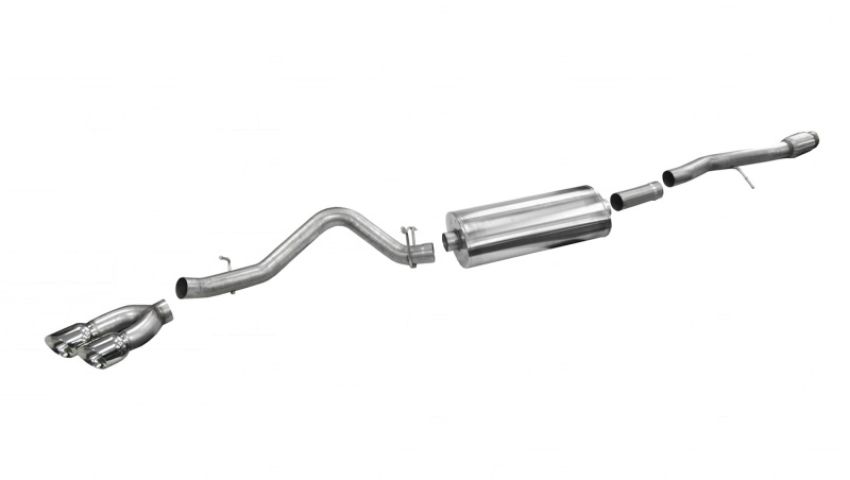 CORSA Performance 14866 Corsa 2014-19 Sierra/Silvrd 1500 Crew/Dbl / Short/Std. Bed 6.2L V8 Polished Sport Single SideCB Ext