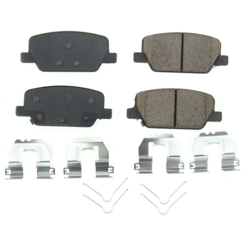 PowerStop 17-2199 PowerStop - Z17 Low-Dust Ceramic Brake Pads with Hardware