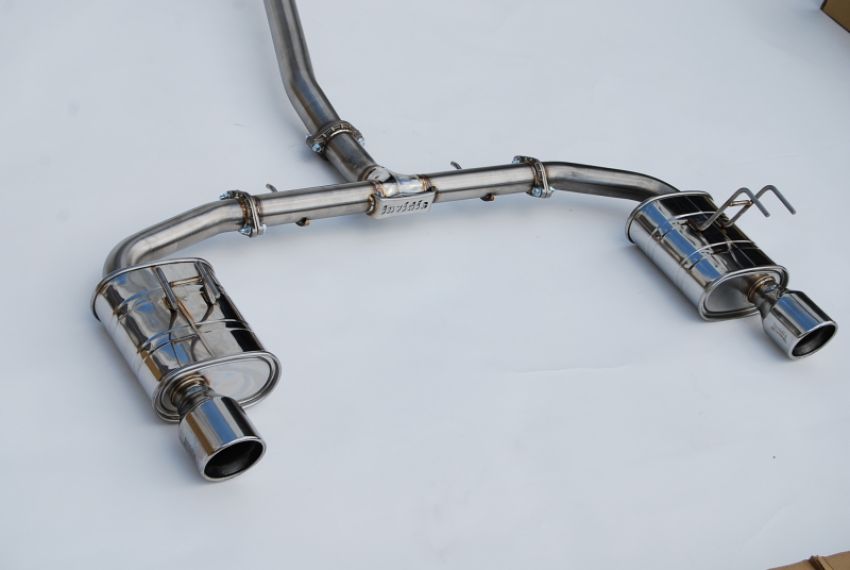 Invidia HS22HS4QD1RSL 2022+ Honda Civic Si (1.5T) 70mm Q300 Cat Back Exhaust - Rolled SS Tips
