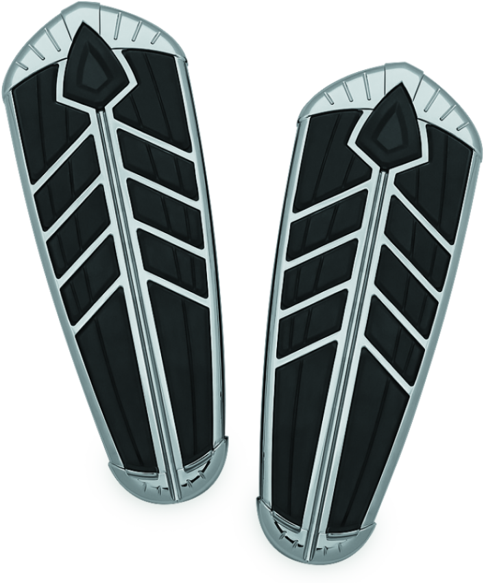 Kuryakyn 5650 Spear Driver Floorboard Inserts Indian Chrome