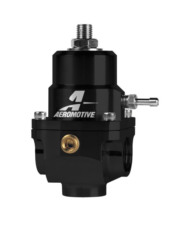 AEROMOTIVE AFS13304 X1 Fuel Regulator Black 3-20psi w/.313 Seat