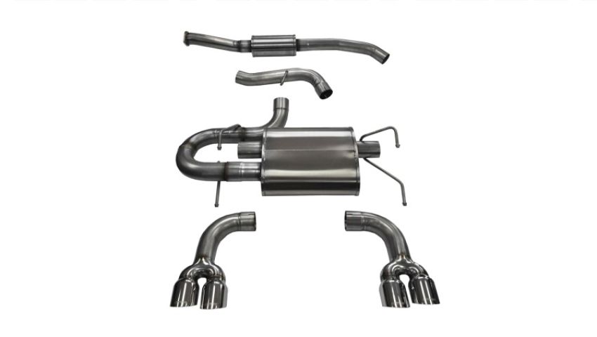 CORSA Performance 14862 Corsa 2008-2014 Subaru Impreza Hatchback STI 2.5L Turbo Manual Polished Sport Cat-Back Exhaust