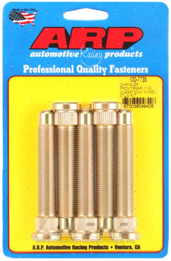 ARP 100-7735 Chrysler Front / Rear M14 1.000 Over Stock Wheel Stud Kit