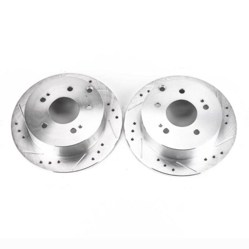 PowerStop JBR1130XPR PowerStop Evolution Performance Drilled, Slotted & Plated Brake Rotor Pair