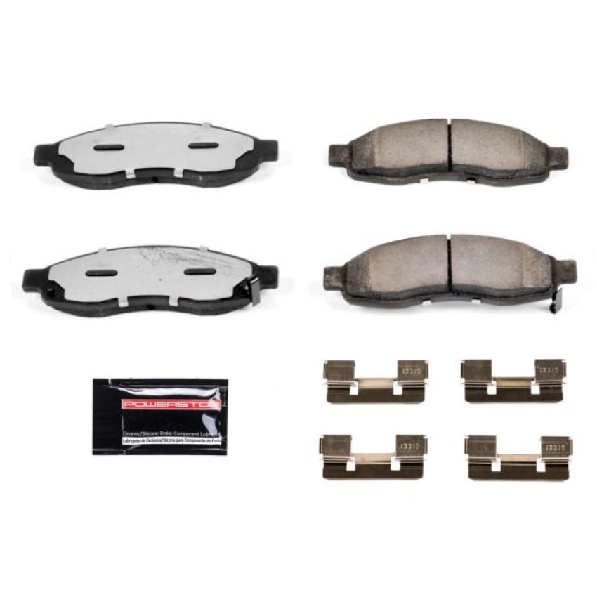 PowerStop Z36-1015 PowerStop - Z36 Truck and SUV Carbon-Fiber Ceramic Brake Pads with Hardware Kit