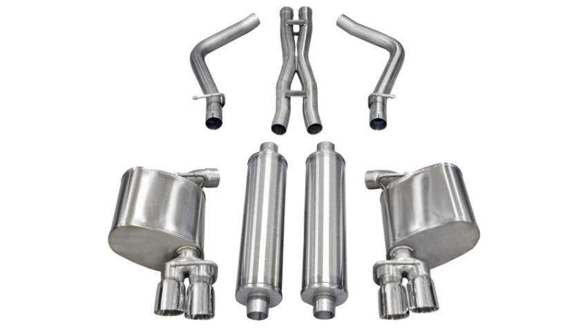CORSA Performance 14525 Corsa 2011-2013 Dodge Charger R/T 5.7L V8 Polished Sport Cat-Back Exhaust