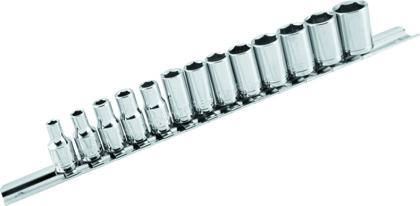 BikeMaster 151539 13-pc 1/4in Drive Socket Set