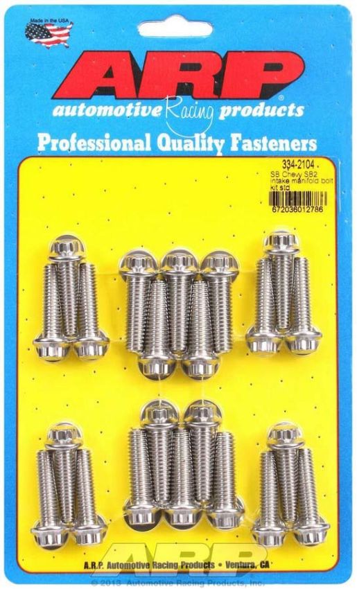 ARP 334-2104 SB Chevy SB2 Intake Manifold Bolt Kit - Standard