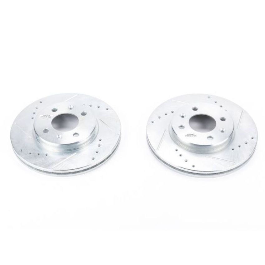 PowerStop JBR1566XPR PowerStop Evolution Performance Drilled, Slotted & Plated Brake Rotor Pair