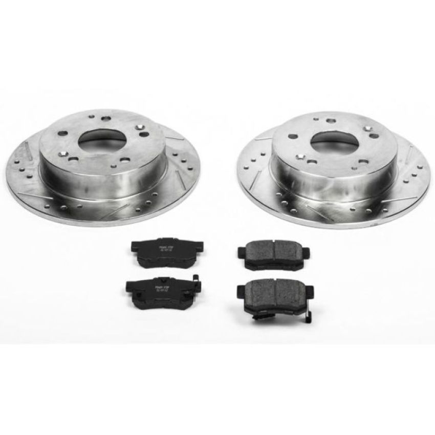 PowerStop K2270 Z23 Daily Driver Carbon-Fiber Ceramic Brake Pad and Drilled & Slotted Rotor Kit