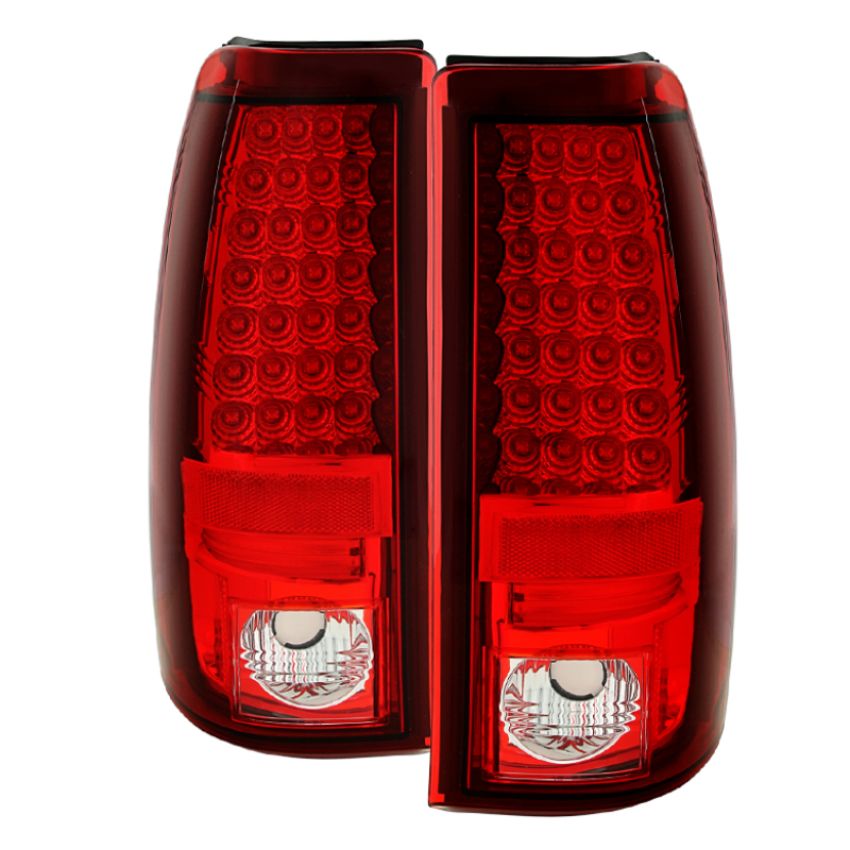 SPYDER 5001740 LED Tail Lights - Red Clear