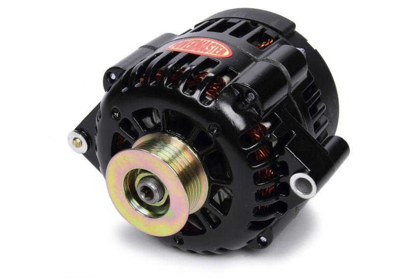 POWERMASTER PWM58414 165amp Alternator GM AD 230 Style w/Black Finish