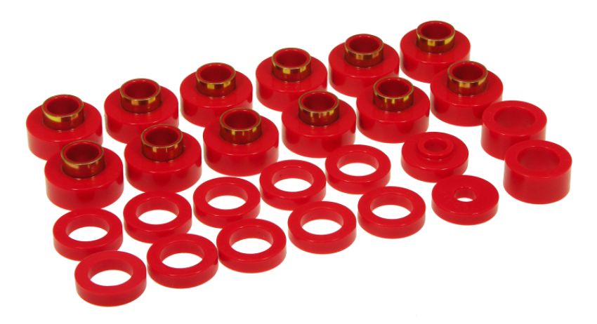 Prothane 1-104 81-86 Jeep CJ8 Body Mount - Red