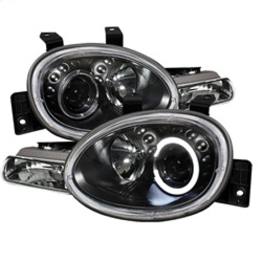 SPYDER 5017420 Projector Headlights - LED Halo - Black