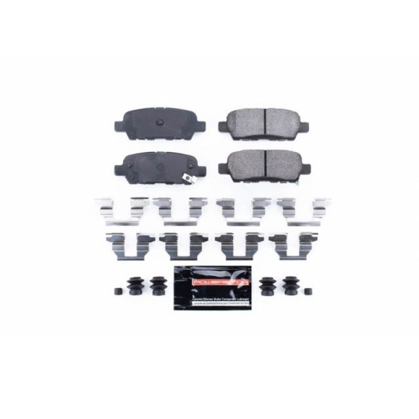 PowerStop Z23-905 PowerStop - Z23 Daily Driver Carbon-Fiber Ceramic Brake Pads with Hardware Kit