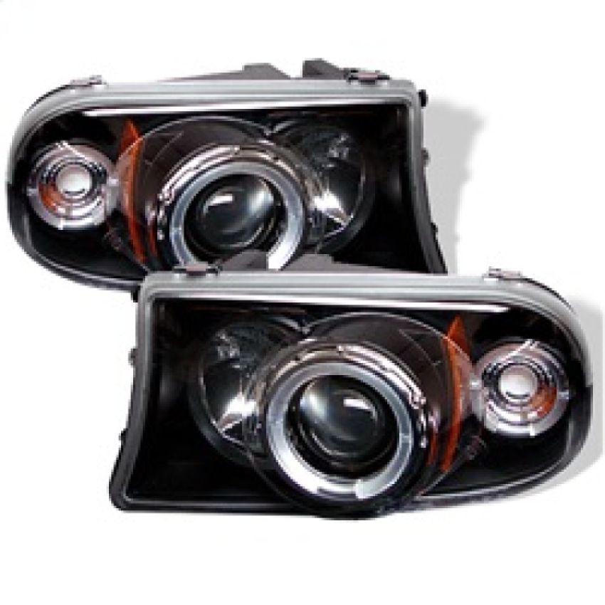 SPYDER 5009784 Projector Headlights - LED Halo - Black